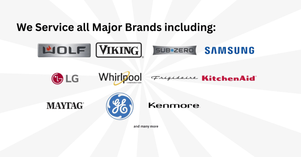 Appliance repair technician servicing GE, Whirlpool, LG, and Samsung appliances in Albany NY