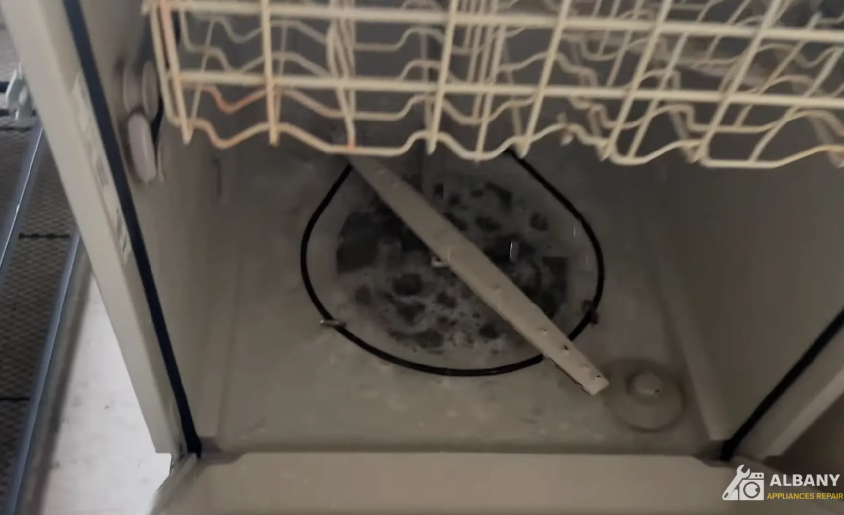 Dishwasher not draining water properly
